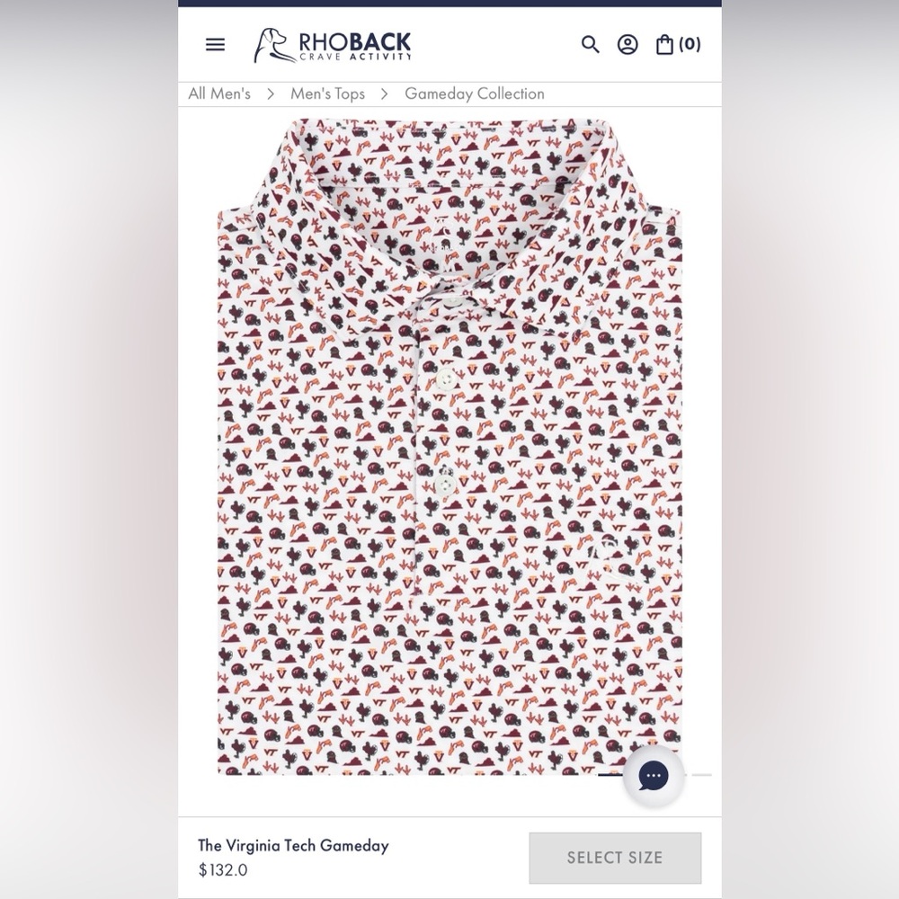 Men’s “Rhoback” type Men’s golf shirt size L - Picture 5 of 5